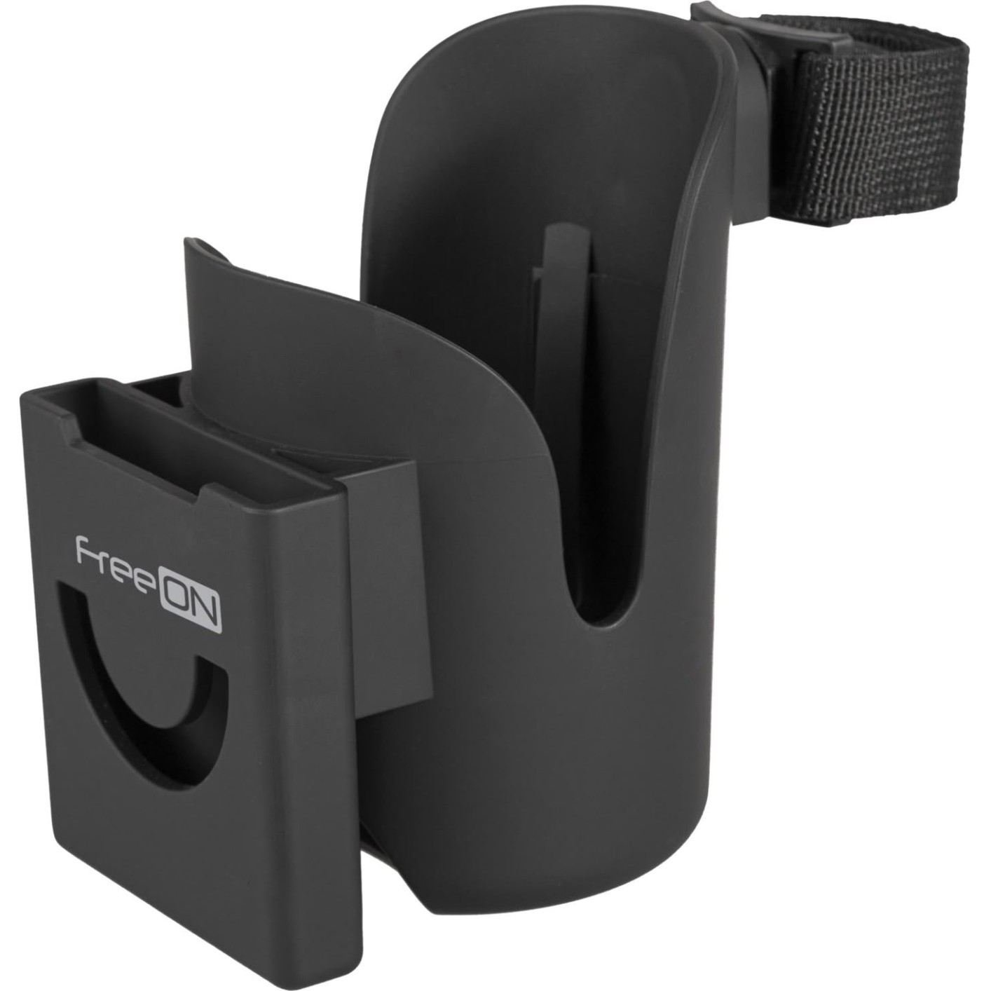 Držalo za stekleničko za voziček in mobitel black