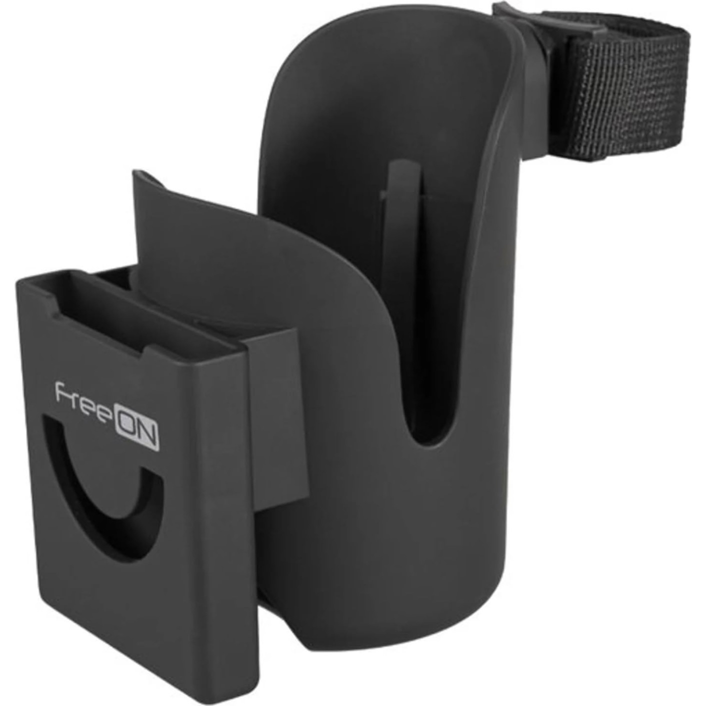 Držalo za stekleničko za voziček in mobitel black