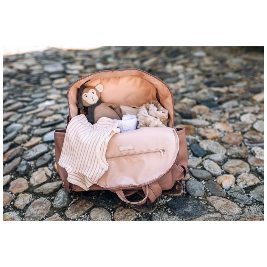 Torba za pripomočke previjalni nahrbtnik Glamour Dusty Pink