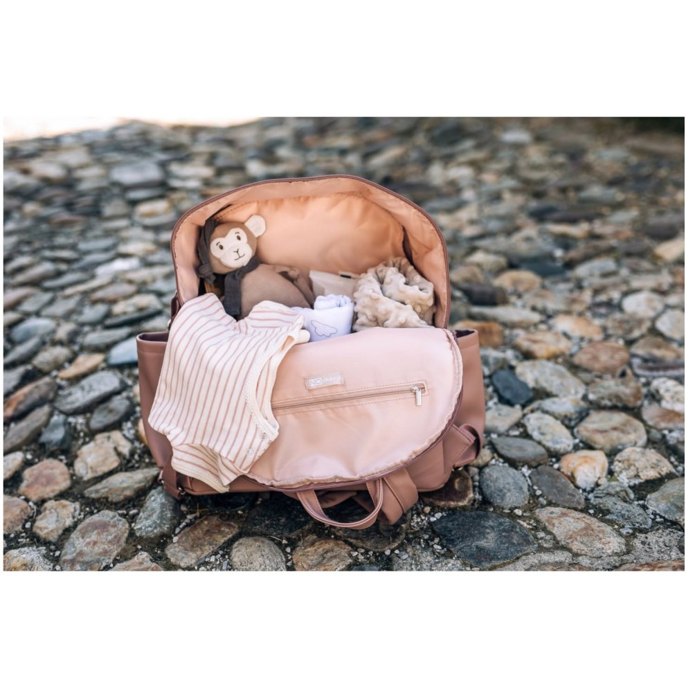Torba za pripomočke previjalni nahrbtnik Glamour Dusty Pink