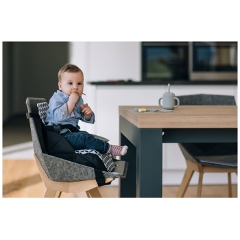 Prenosni stolček za hranjenje FOLD & GO Black