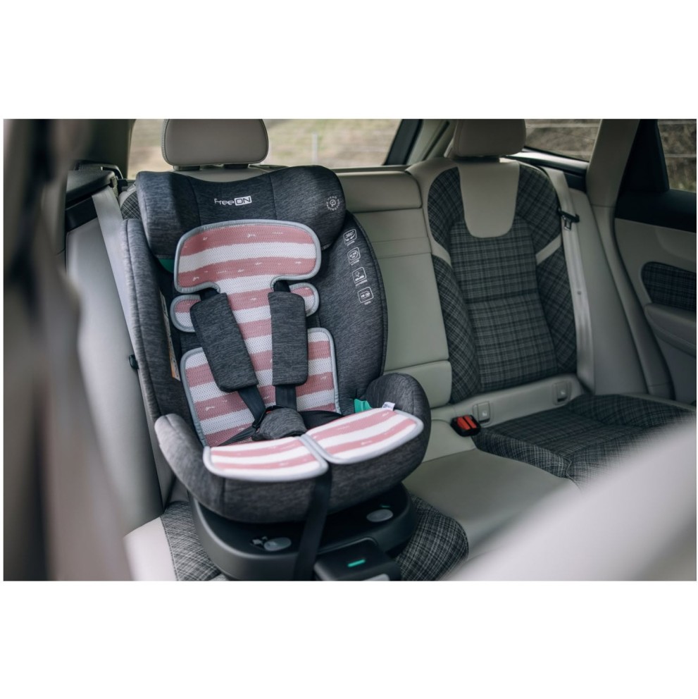 Univerzalna podloga za kolica i autosjedalicu 3D MESH Pink White