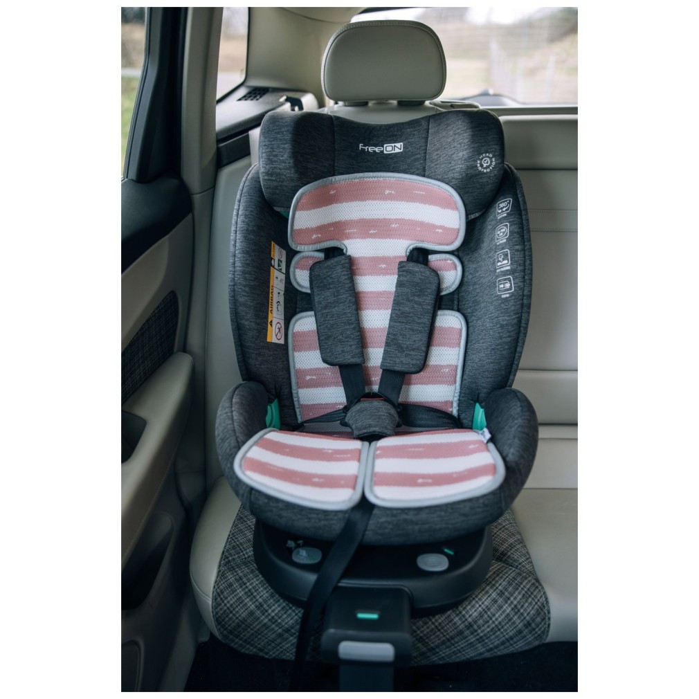 Univerzalna podloga za voziček in avtosedež 3D MESH Pink White Univerzalna podloga za voziček in avtosedež 3D MESH Pink White