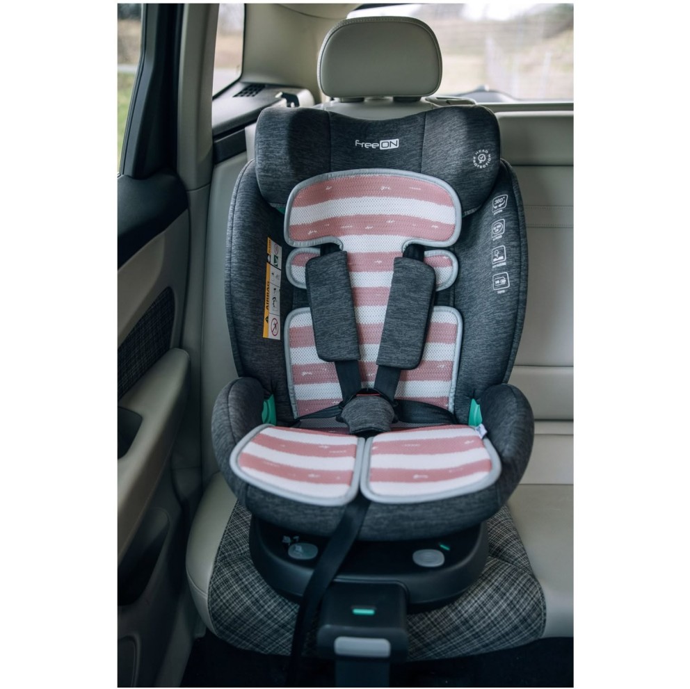 Univerzalna podloga za kolica i autosjedalicu 3D MESH Pink White