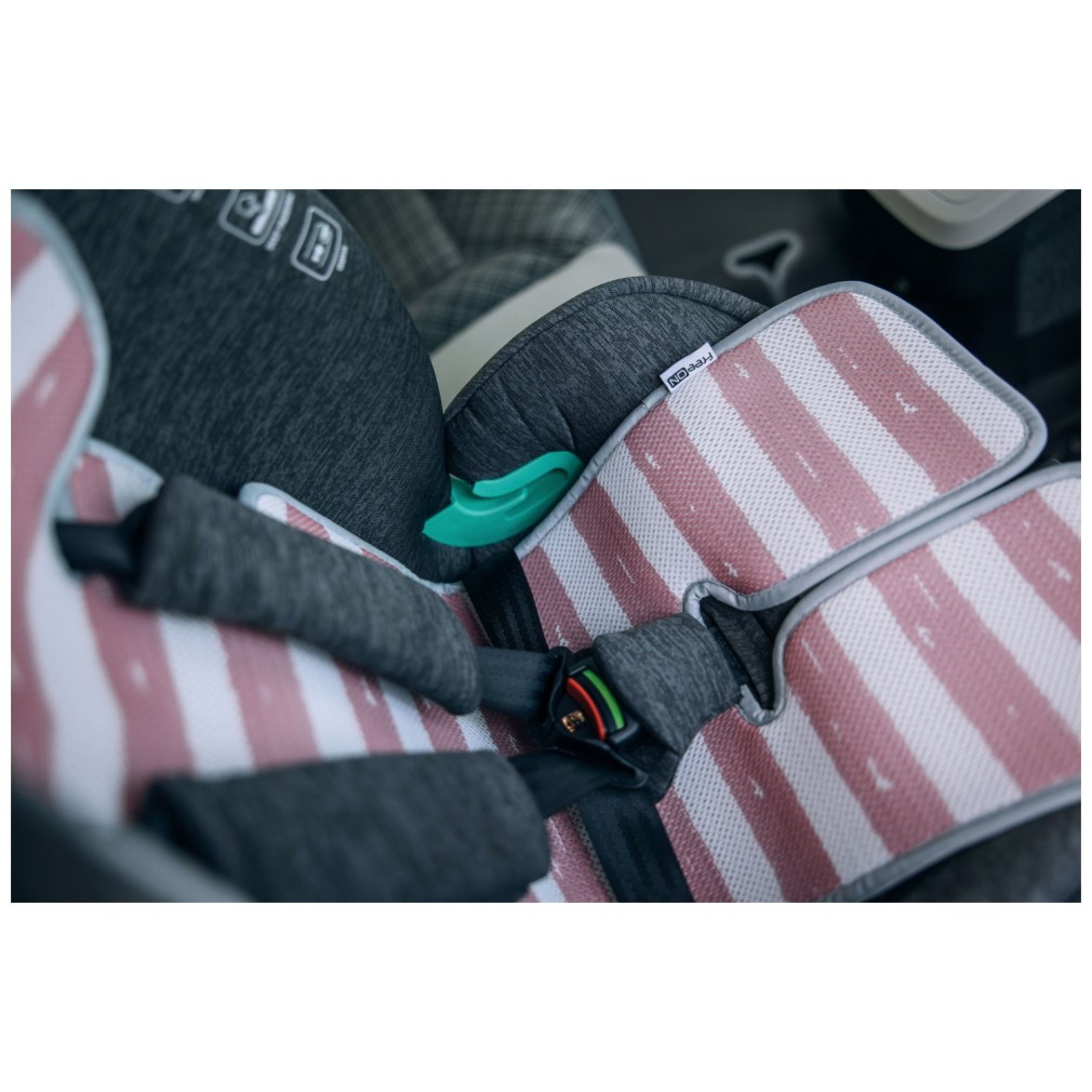 Univerzalna podloga za voziček in avtosedež 3D MESH Pink White Univerzalna podloga za voziček in avtosedež 3D MESH Pink White