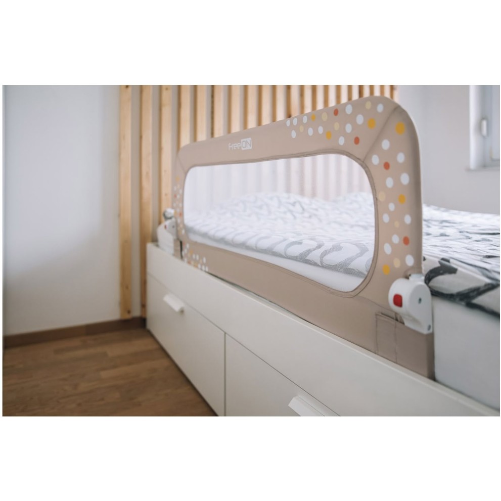 Varovalo za posteljo Beige