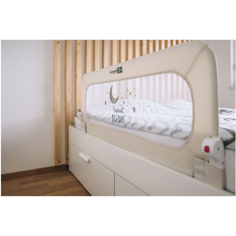 Ograja za posteljo Beige