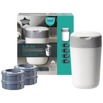 Sangenic kaseta s folijo za koš Twist&Click začetni set (koš + 4 kasete)