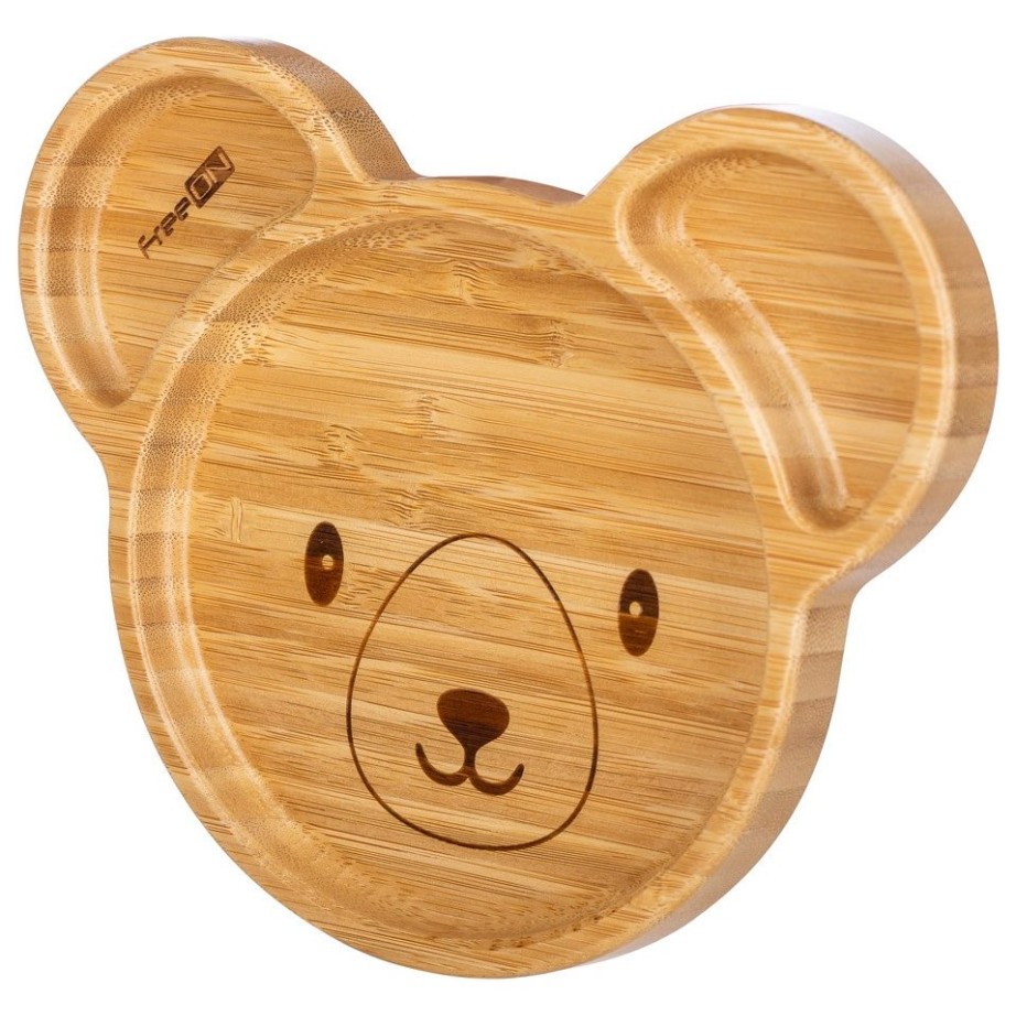 FreeON krožnik bambusov s priseskom koala brown 3 46422