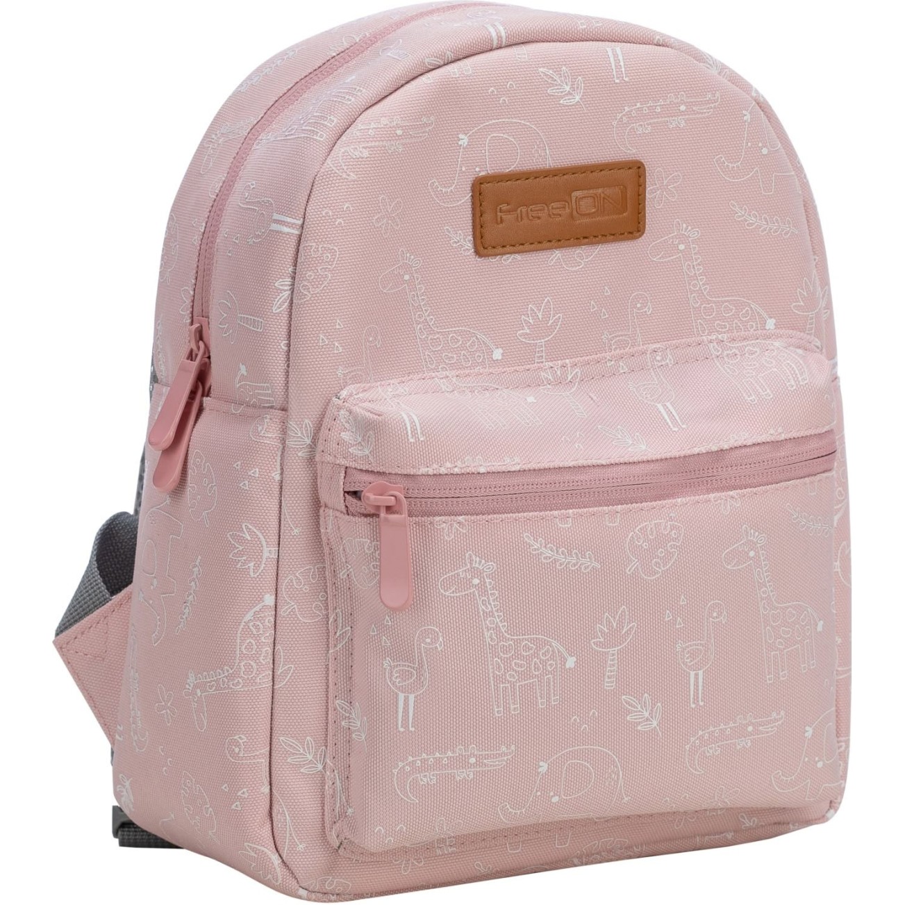 FreeON nelicenčni nahrbtniki za vrtec Small animals dusty pink