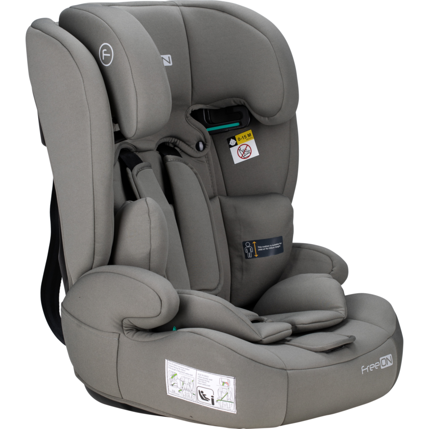 Avtosedež I-Size URAN Kaki 76-150 cm