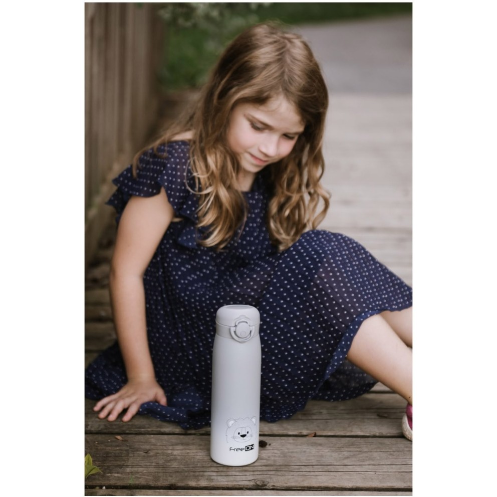 Termo steklenička 480 ml lev gray