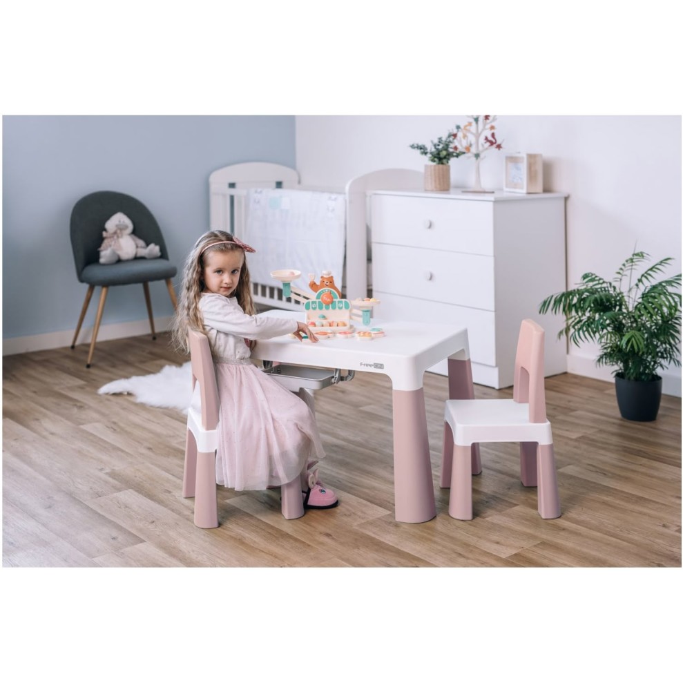 FreeON mizica in dva stola Neo roza