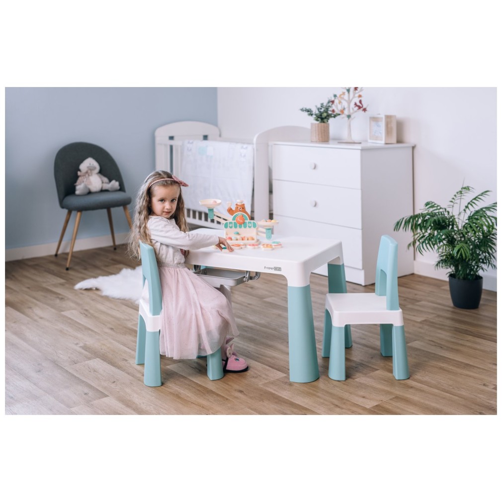 FreeON mizica in dva stola Neo zelena