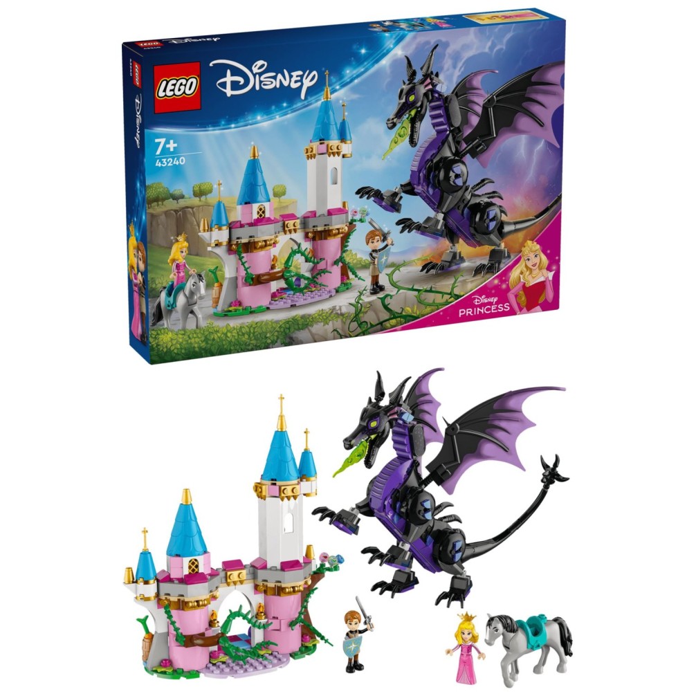 Kocke Disney Princess Zlohotnica v podobi zmajevke 43240