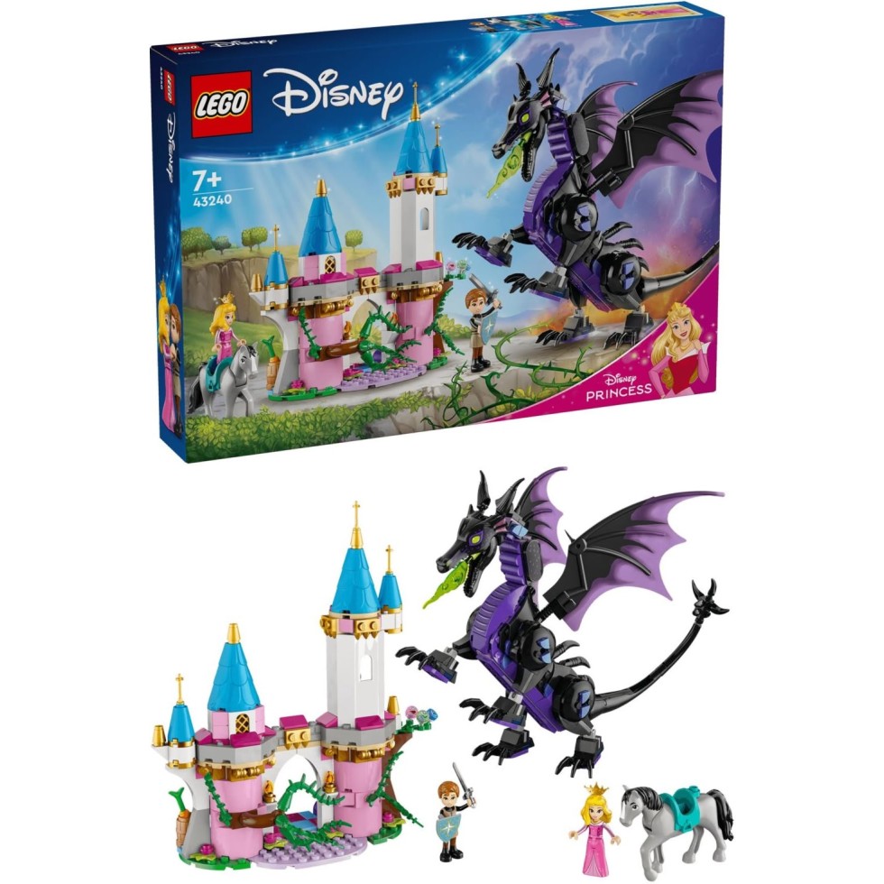 Kocke Disney Princess Zlohotnica v podobi zmajevke 43240