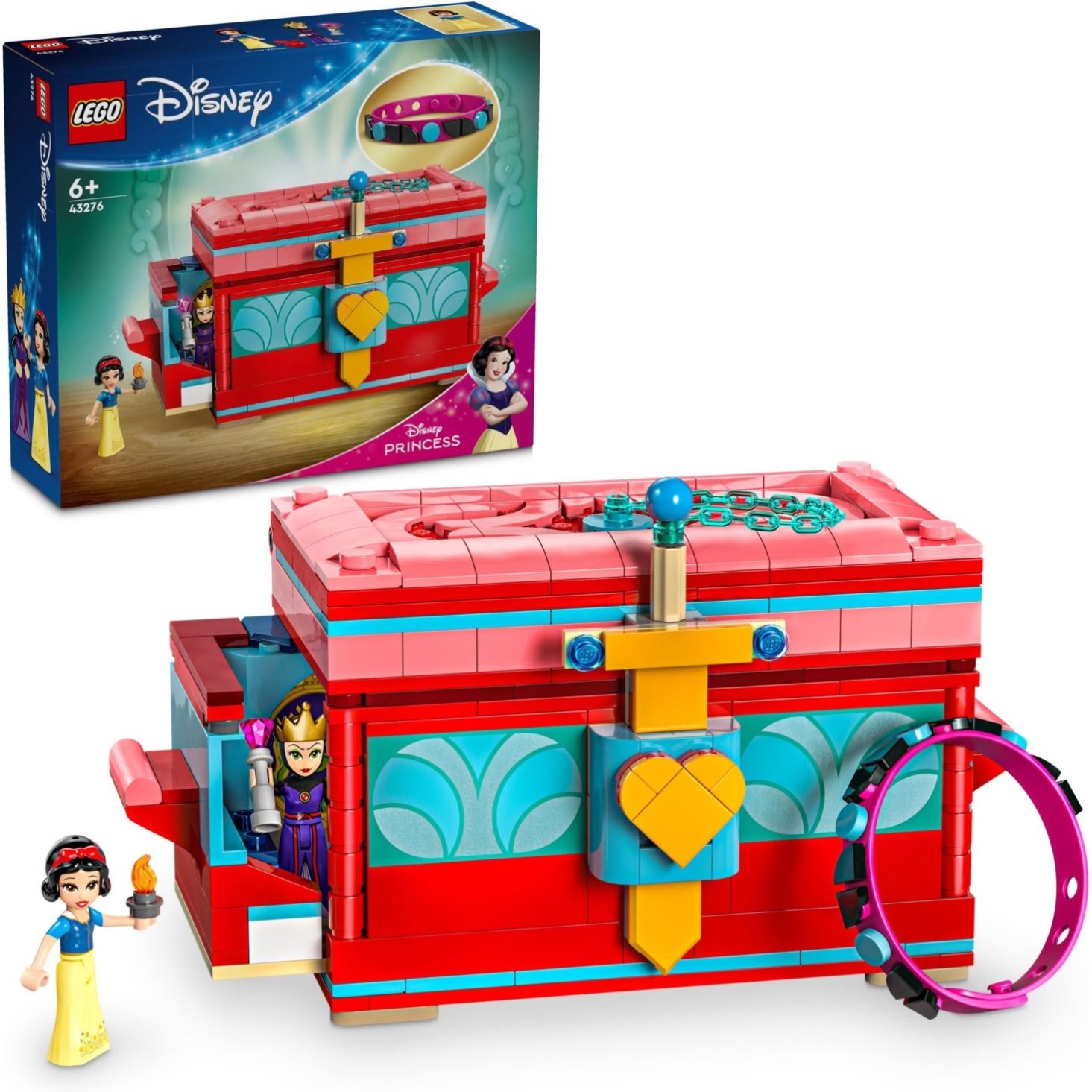 Lego kocke Disney Princess Sneguljčičina škatlica za dragocenosti 43276
