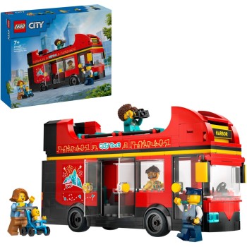 Lego kocke City Rdeči dvonadstropni turistični avtobus 60407