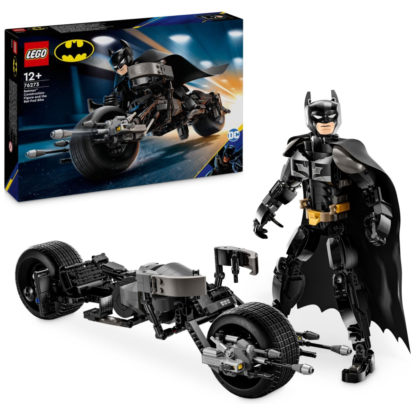 Lego kocke Super Heroes Konstrukcijska figura Batman in netopirski-pod-motor 76273 Lego kocke Super Heroes Konstrukcijska figura Batman in netopirski-pod-motor 76273