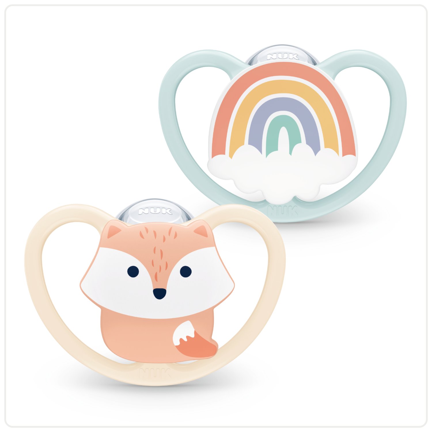 Nuk tolažilna duda - silikon Space s1 (0-6m), 2 kos/box