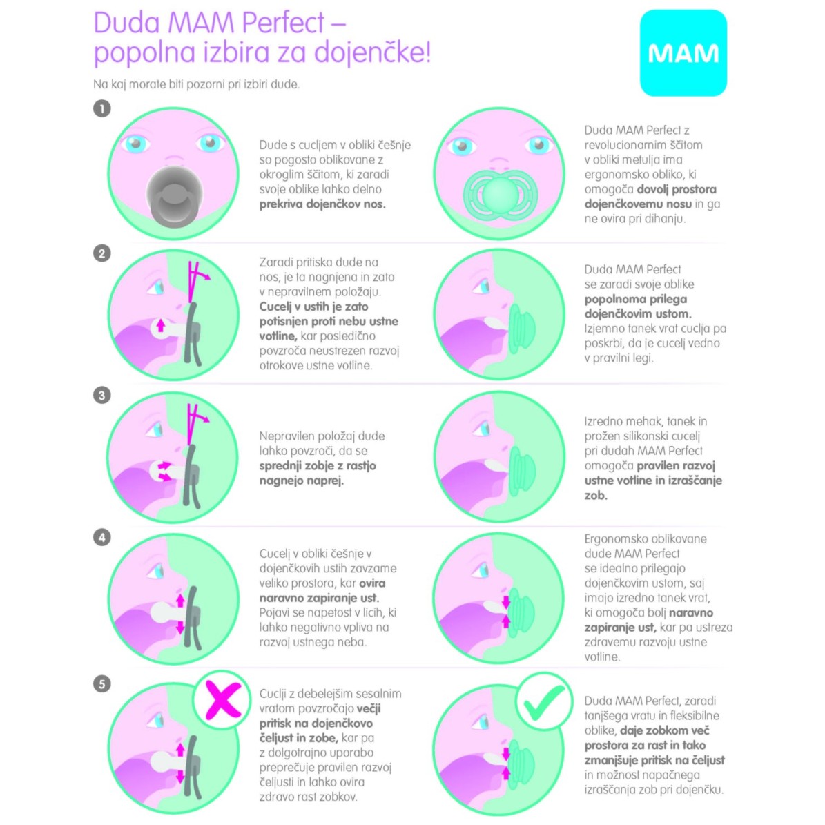 MAM tolažilna duda - silikon Perfect night 2-6 mes. 1 kos sort 638060 MAM tolažilna duda - silikon Perfect night 2-6 mes. 1 kos sort 638060