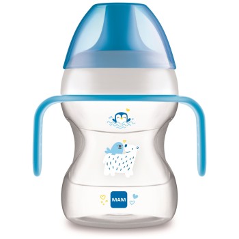 MAM lonček learn to drink 190ml, 6m+ sort 350726