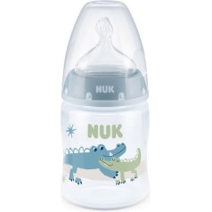 Nuk steklenička plastična FC+ z vrgrajenim temperaturnim indikatorjem 150ml silikon 0-6m