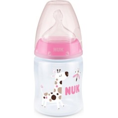 Nuk steklenička plastična FC+ z vrgrajenim temperaturnim indikatorjem 150ml silikon 0-6m