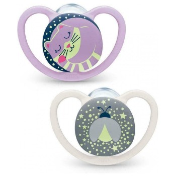 NUK duda varalica - silikon Space Night noćna, vel. 3 (18-36 mes), sort, 2 kom sort NUK duda varalica - silikon Space Night noćna, vel. 3 (18-36 mes), sort, 2 kom sort