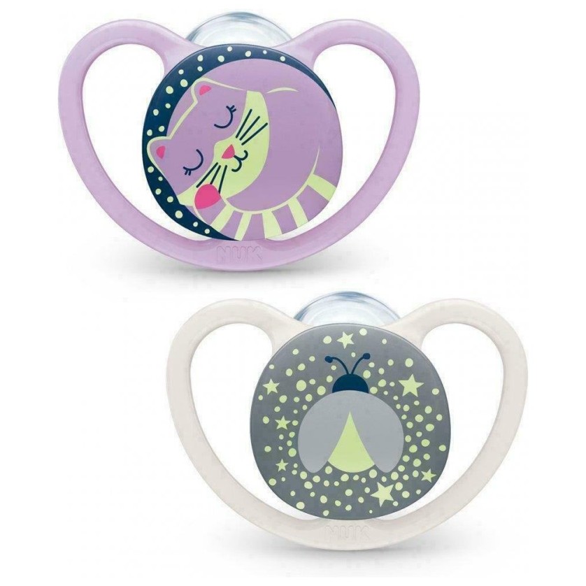NUK duda varalica - silikon Space Night noćna, vel. 3 (18-36 mes), sort, 2 kom sort NUK duda varalica - silikon Space Night noćna, vel. 3 (18-36 mes), sort, 2 kom sort