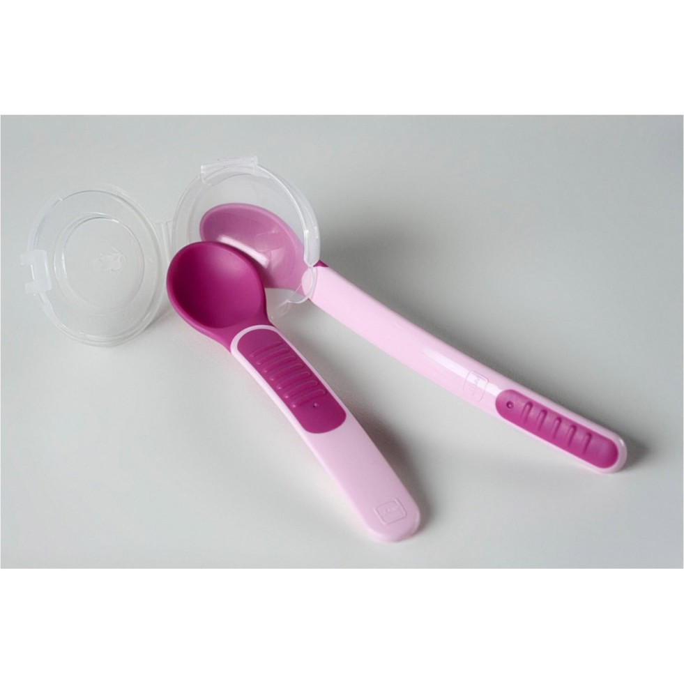 MAM žlice set 2 mekane sa poklopcem 6+mj 504495