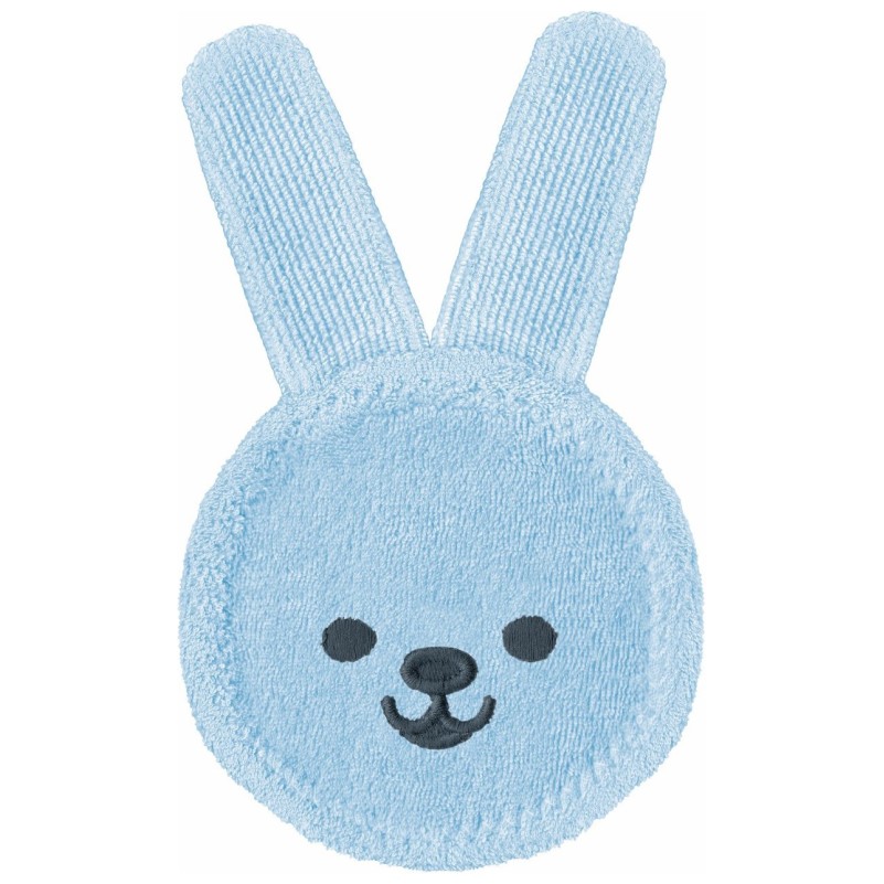 MAM naprstna ščetka zajček za ustno nego 0m+ blue/rose 351037 MAM naprstna ščetka zajček za ustno nego 0m+ blue/rose 351037