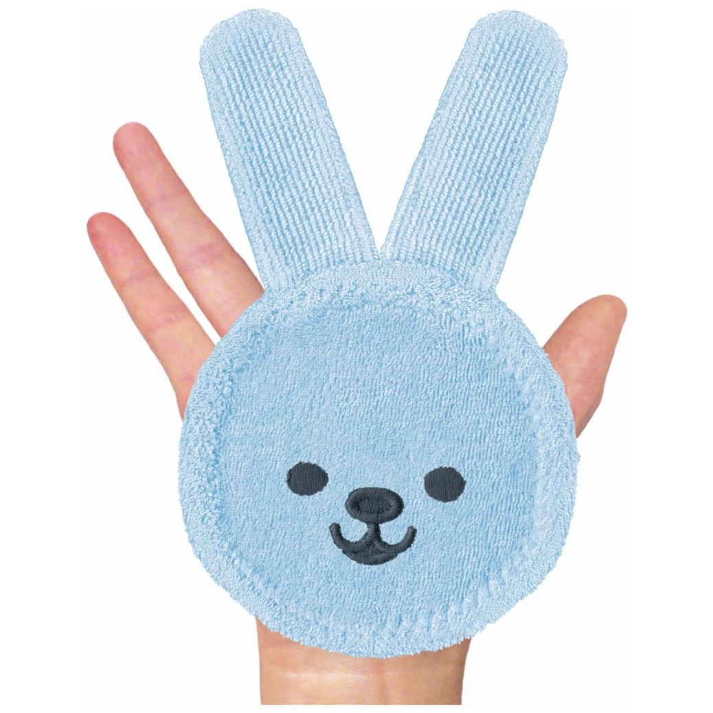 MAM naprstna ščetka zajček za ustno nego 0m+ blue/rose 351037 MAM naprstna ščetka zajček za ustno nego 0m+ blue/rose 351037