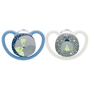 NUK duda varalica - silikon Space Night space&night 6-18 m