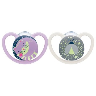 NUK duda varalica - silikon Space Night space&night 6-18 m
