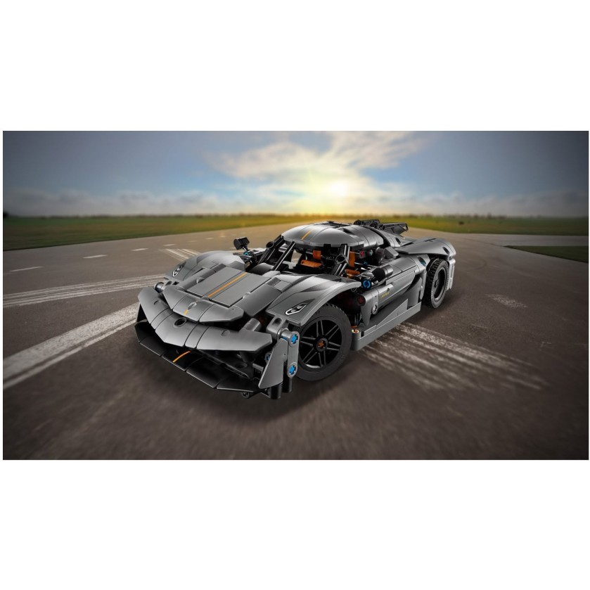 Kocke Technic Koenigsegg Jesko Absolut, siv hiperavtomobil 42173
