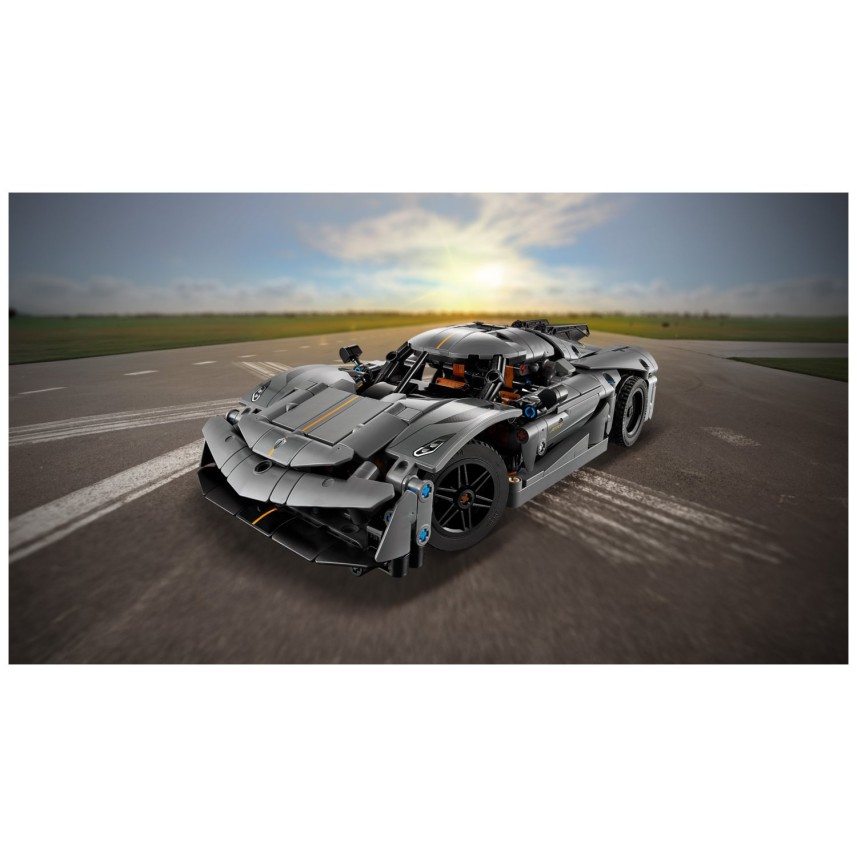 Kocke Technic Koenigsegg Jesko Absolut, siv hiperavtomobil 42173