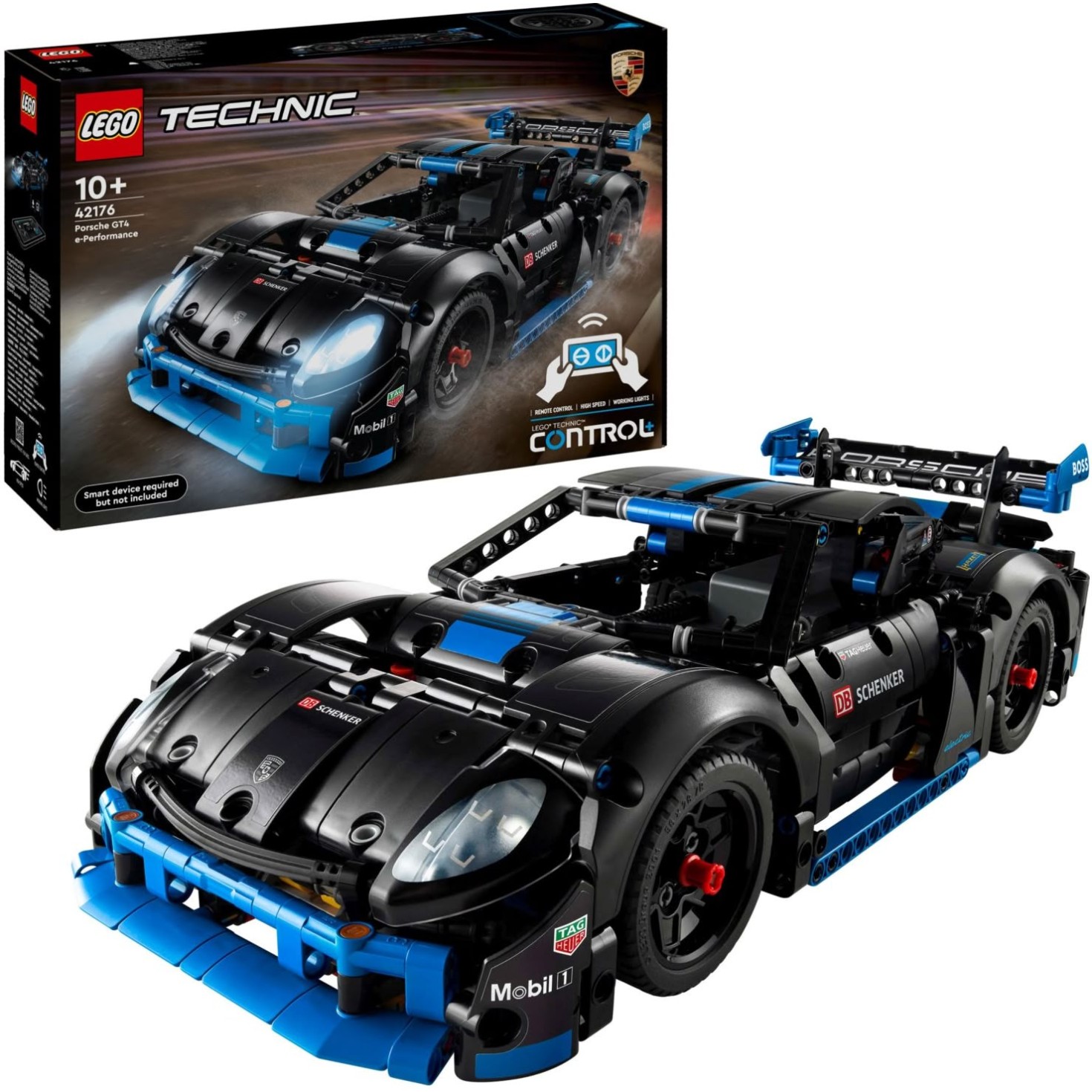 Kocke Technic Dirkalni avtomobil Porsche GT4 e-Performance 42176