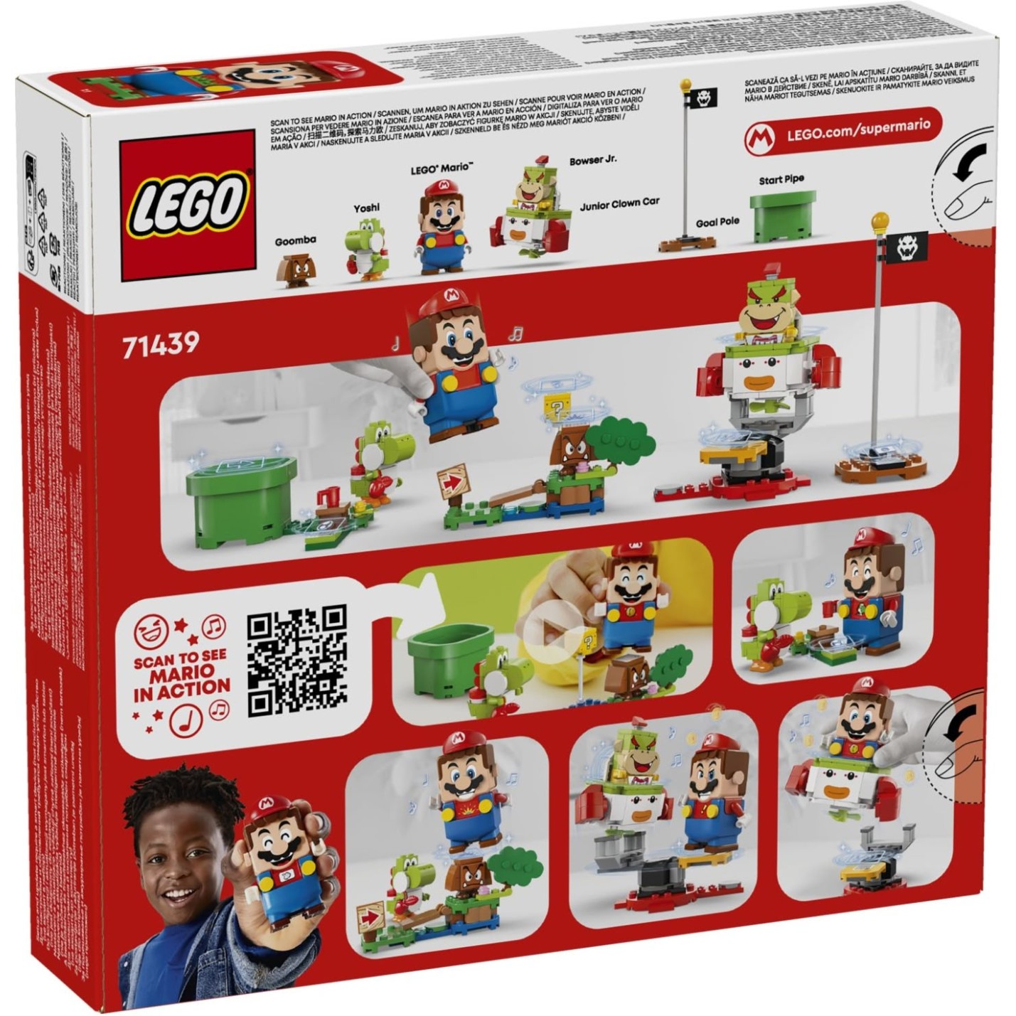 Kocke Super Mario Pustolovščine z interaktivno figuro Mario 71439