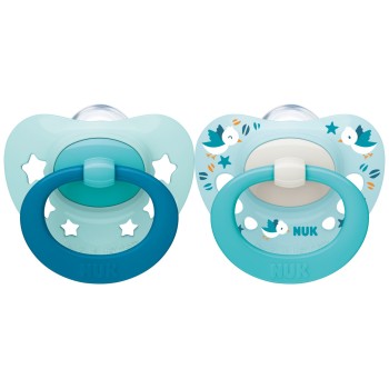 Nuk tolažilna duda - silikon Signature (6-18 m), 2 kosa multicolor Nuk tolažilna duda - silikon Signature (6-18 m), 2 kosa multicolor
