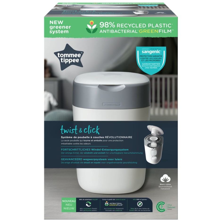 Koš za plenice Twist&Click White Koš za plenice Twist&Click White