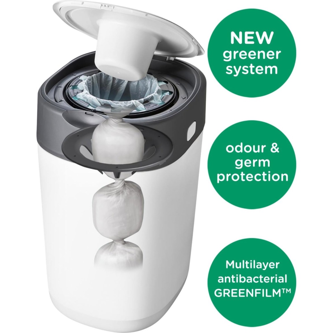 Koš za pelene TWIST & CLICK White