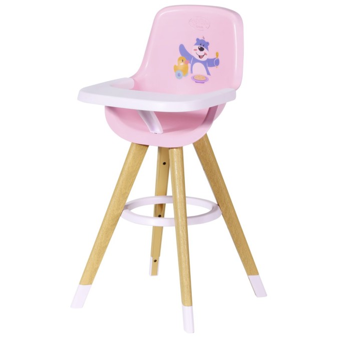 Zapf Baby Born leseni stolček za hranjenje Zapf Baby Born leseni stolček za hranjenje