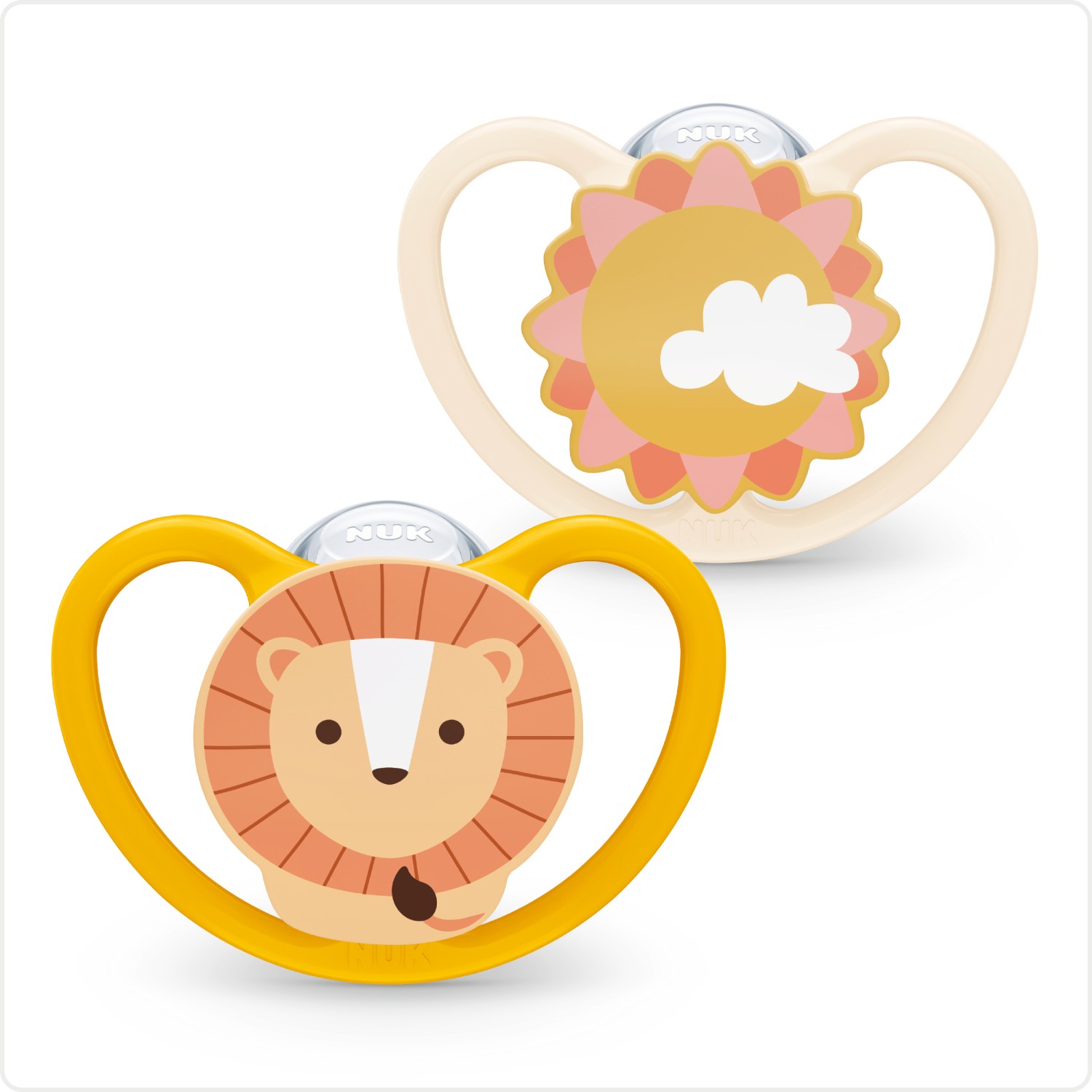 Nuk tolažilna duda - silikon Space s2 (6-18m), 2 kos/box