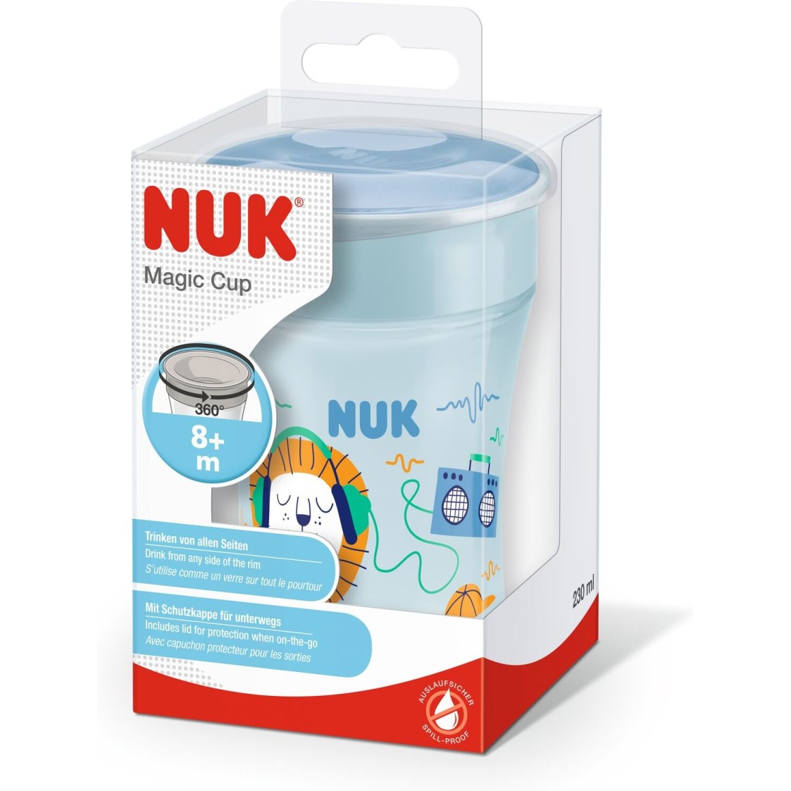 Nuk lonček evolution magic 230 ml 8m+