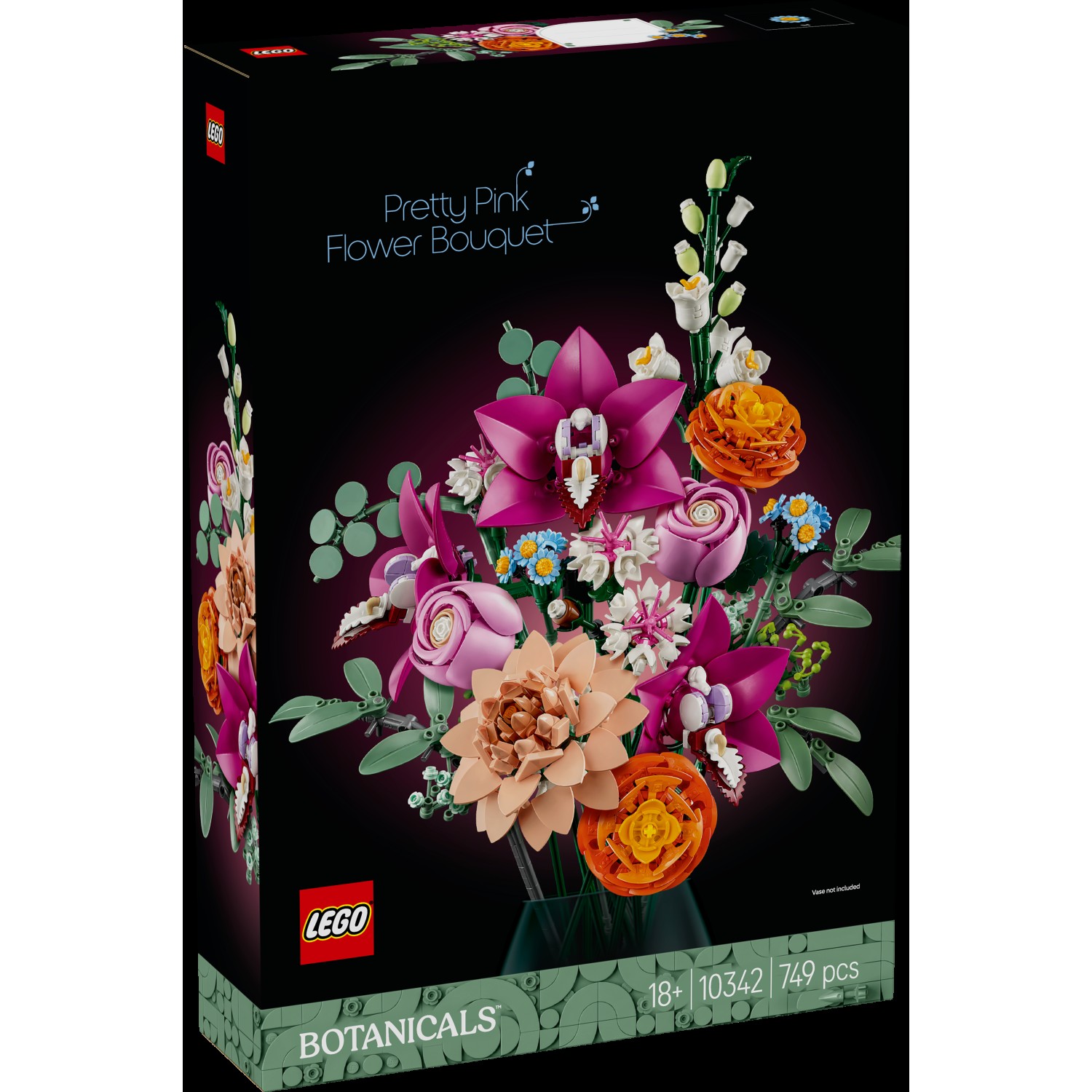 LEGO® Botanicals 10342 Čudovit šopek z rožnatimi cvetovi