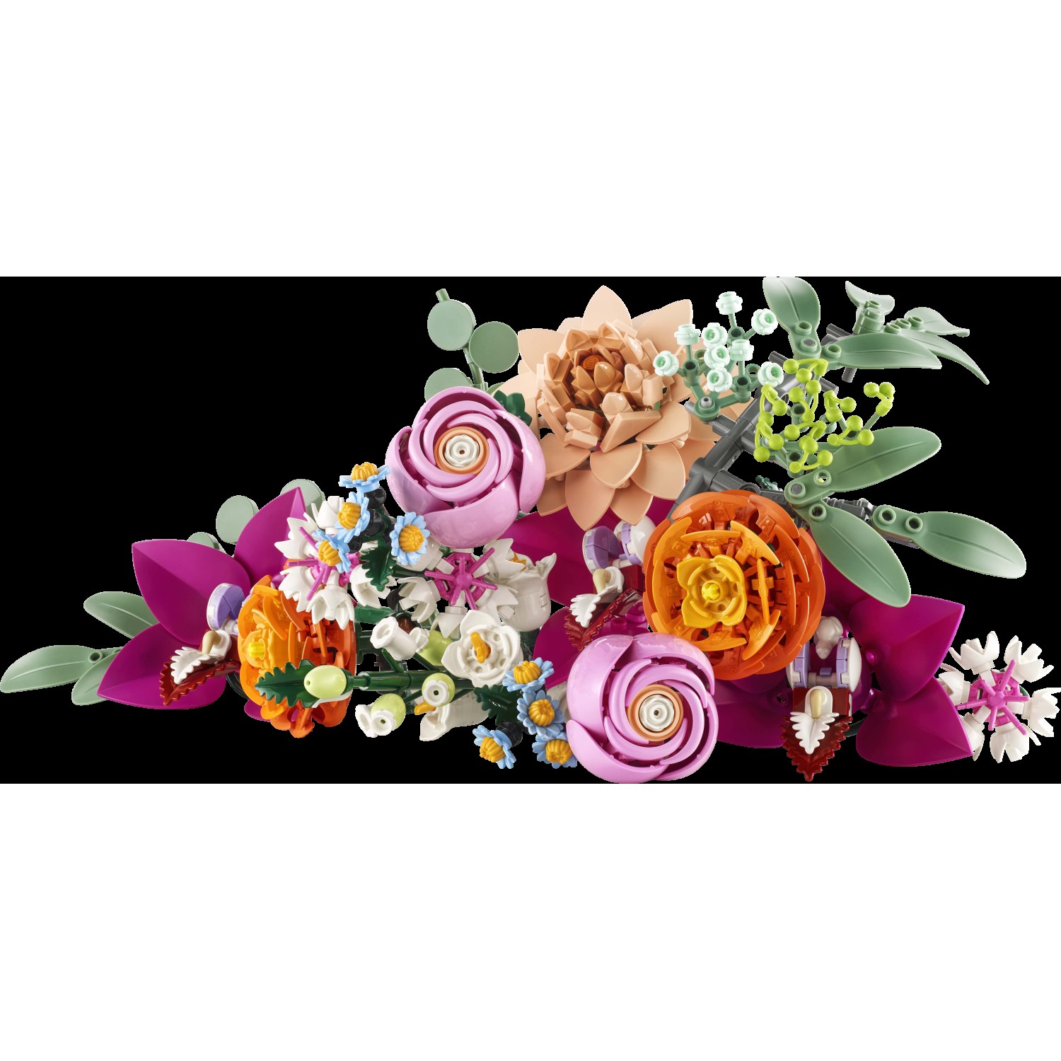 LEGO® Botanicals 10342 Čudovit šopek z rožnatimi cvetovi