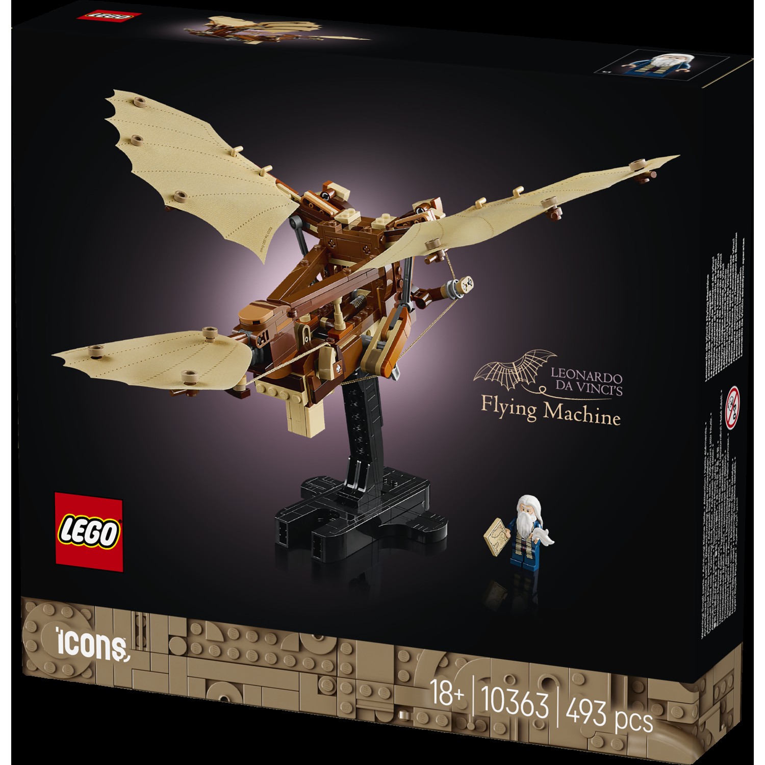 Kocke Icons Letalni stroj Leonarda da Vincija 10363 Kocke Icons Letalni stroj Leonarda da Vincija 10363