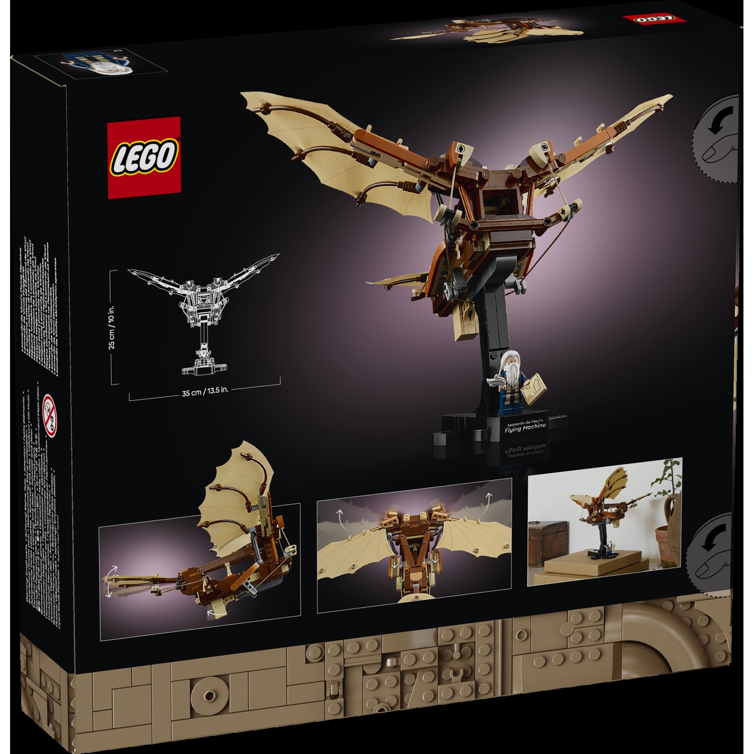 Kocke Icons Letalni stroj Leonarda da Vincija 10363 Kocke Icons Letalni stroj Leonarda da Vincija 10363