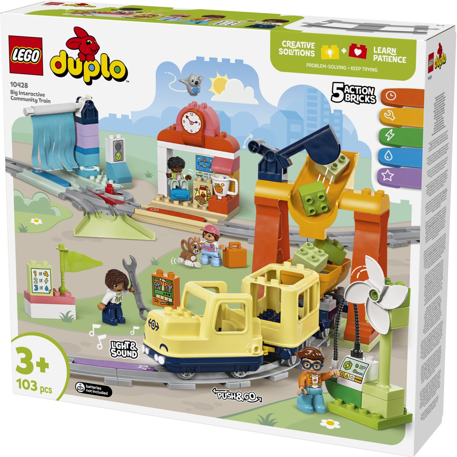 Kocke  Duplo Velik interaktiven skupni vlak 10428